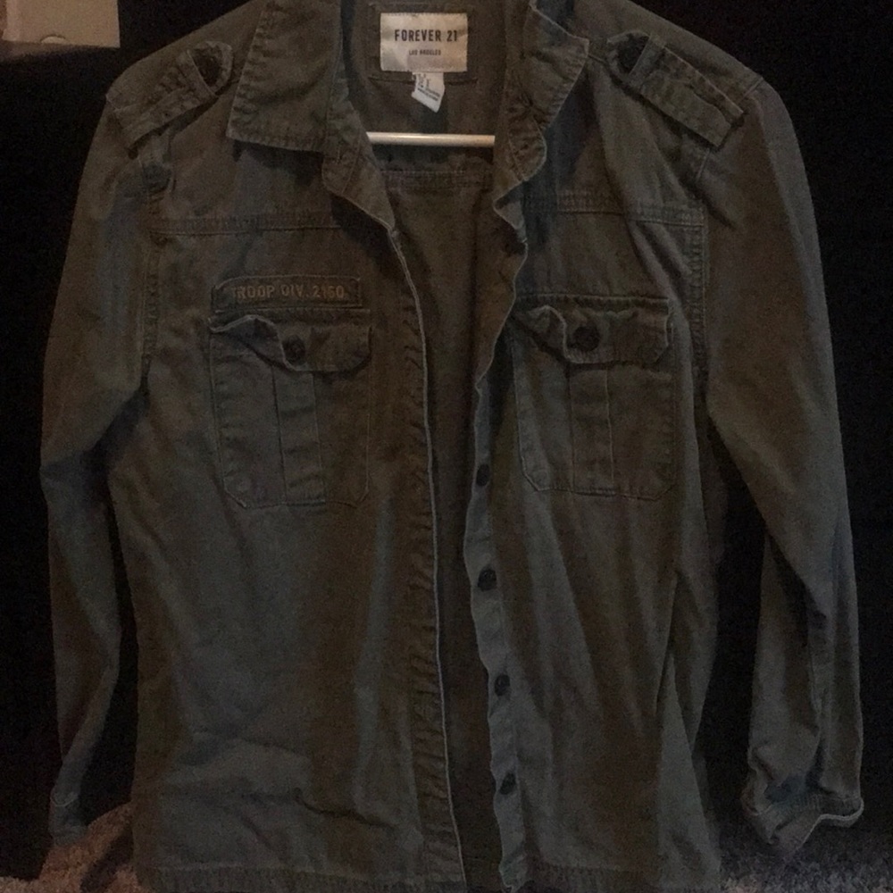 Army green jacket